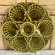 Lot 6 plates of oysters barbotine Sarreguemines