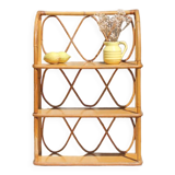 Etagère rotin vintage