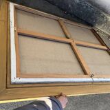 Painting by Marc-Jean Couvert - Blue abstract composition