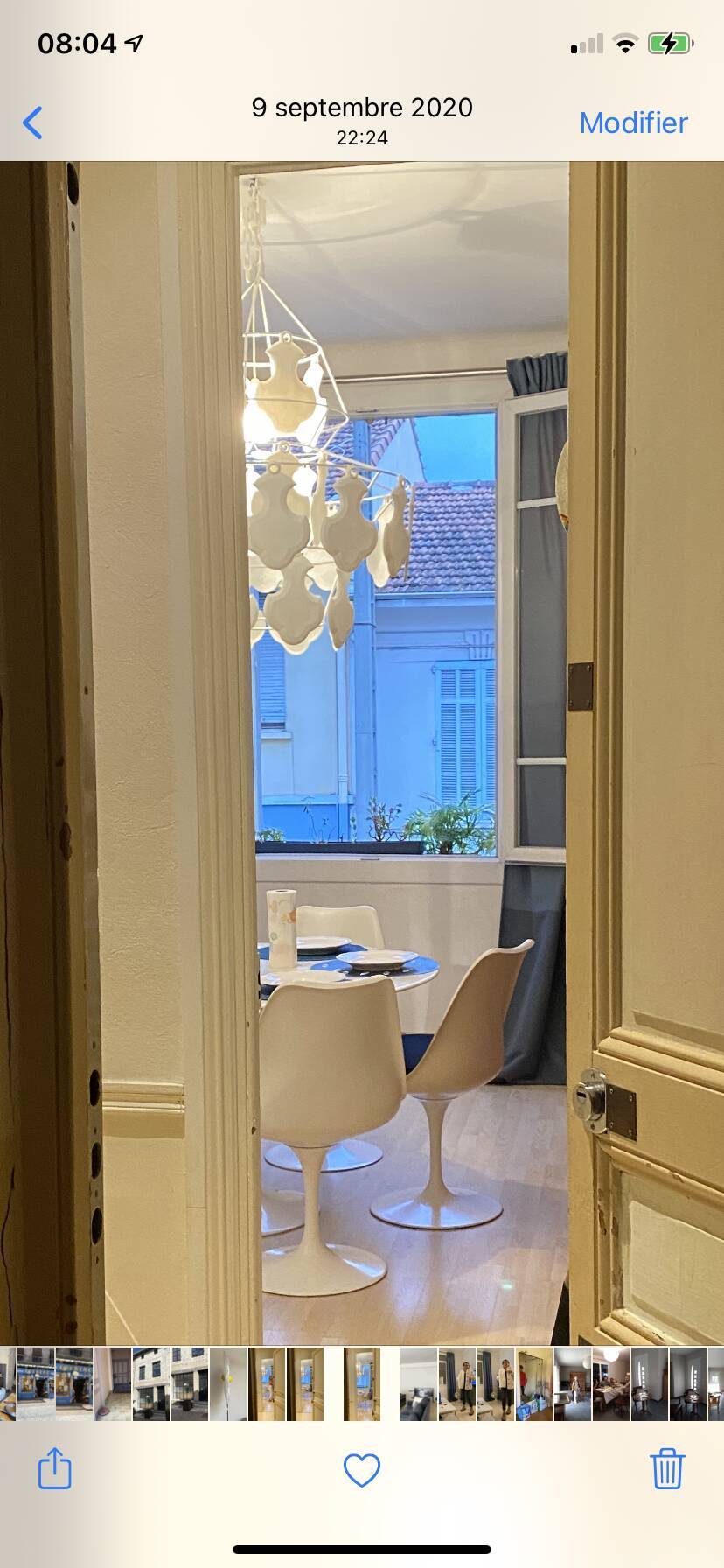 Virebent lithophane chandelier with tassels