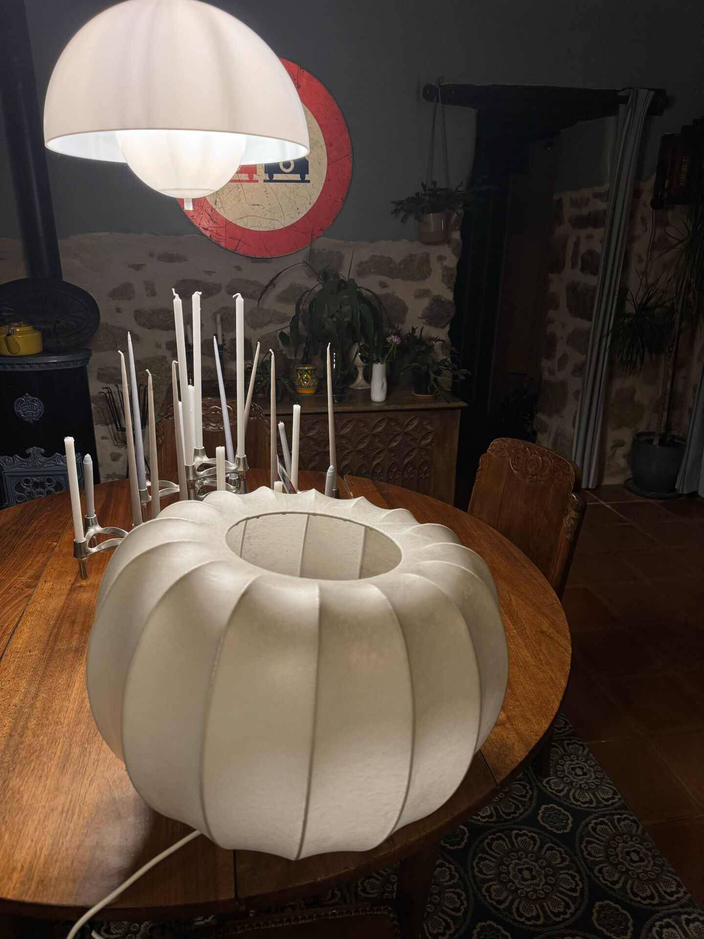 Large "Cocoon" pendant – Design by Goldkant Leuchten (1960s)