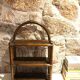 Rattan wall shelf