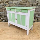 Green and white Parisian buffet