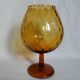 Amber glass or crystal bowl