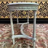 Bench - Louis XVI piano bench in cane / wickerwork