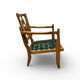 "José" armchair in solid oak by Guillerme & Chambron for Votre Ma