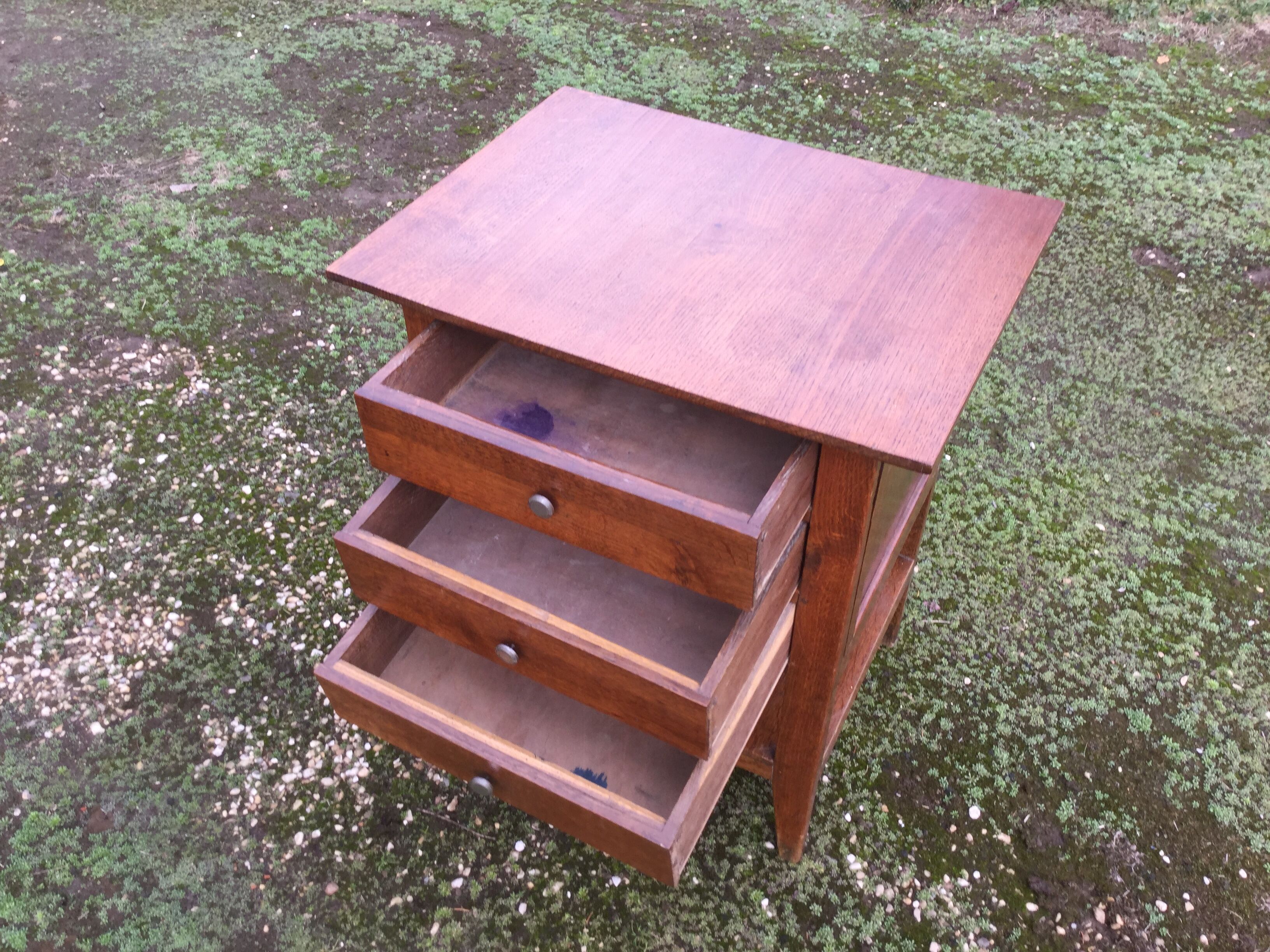 Oak bedside table
