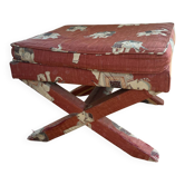 Stone Frey fabric stool for the living room.