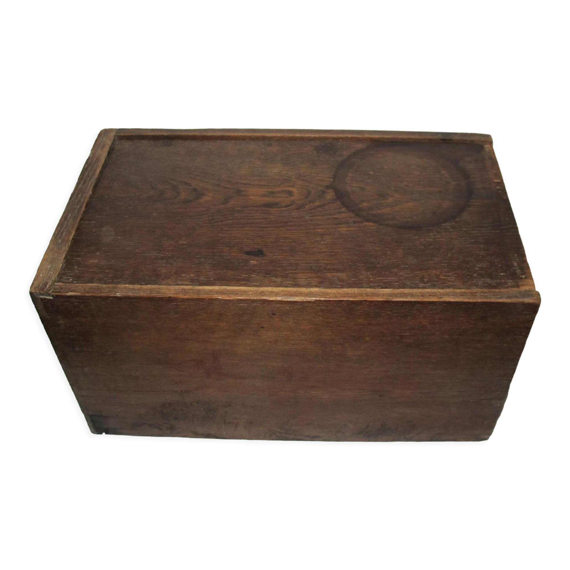 Large oak storage box