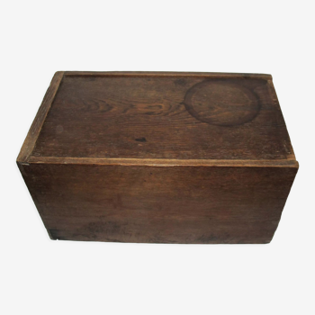 Large oak storage box