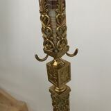 Bronze and onyx coat rack