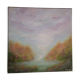 Half-abstract, half-impressionist tableau, original signed with its certificate.