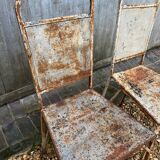 Chaise jardin métal perforé