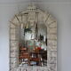 An antique decorative mirror. France 1950s.