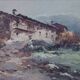 Oil Study - Spanish Farm Building