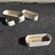 4 fibrecement planters by Eternit, design by Willy Guhl.
