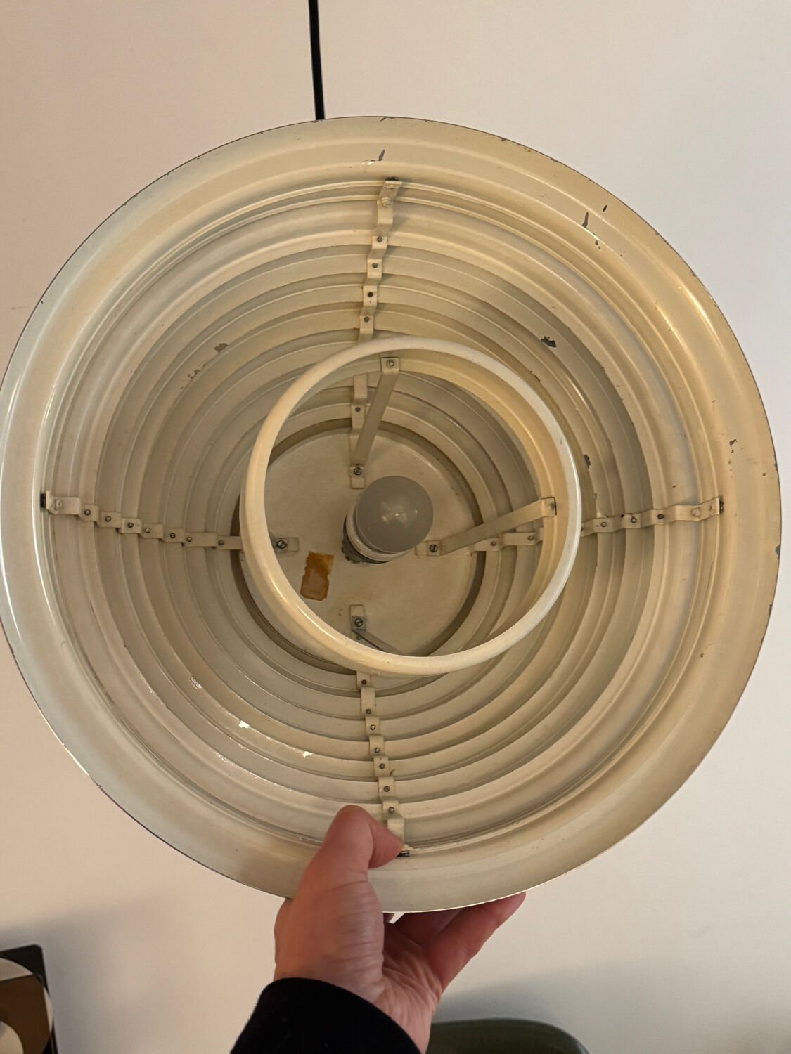 Kazuo Motozawa, Large Suspension "Saturn", Circa 1972, Metal Lamp