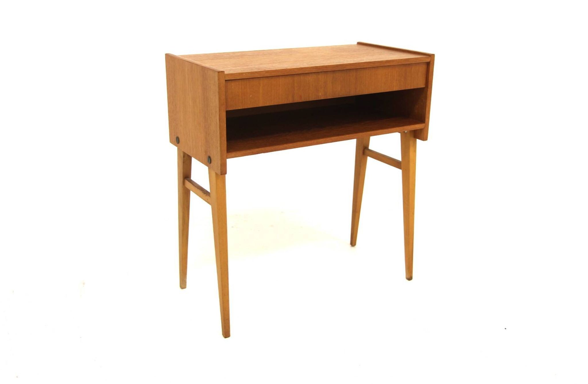 Table de chevet scandinave en teck, Suède, 1960