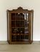 Antique wooden wall display cabinet