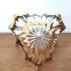 Golden glass fruit cup