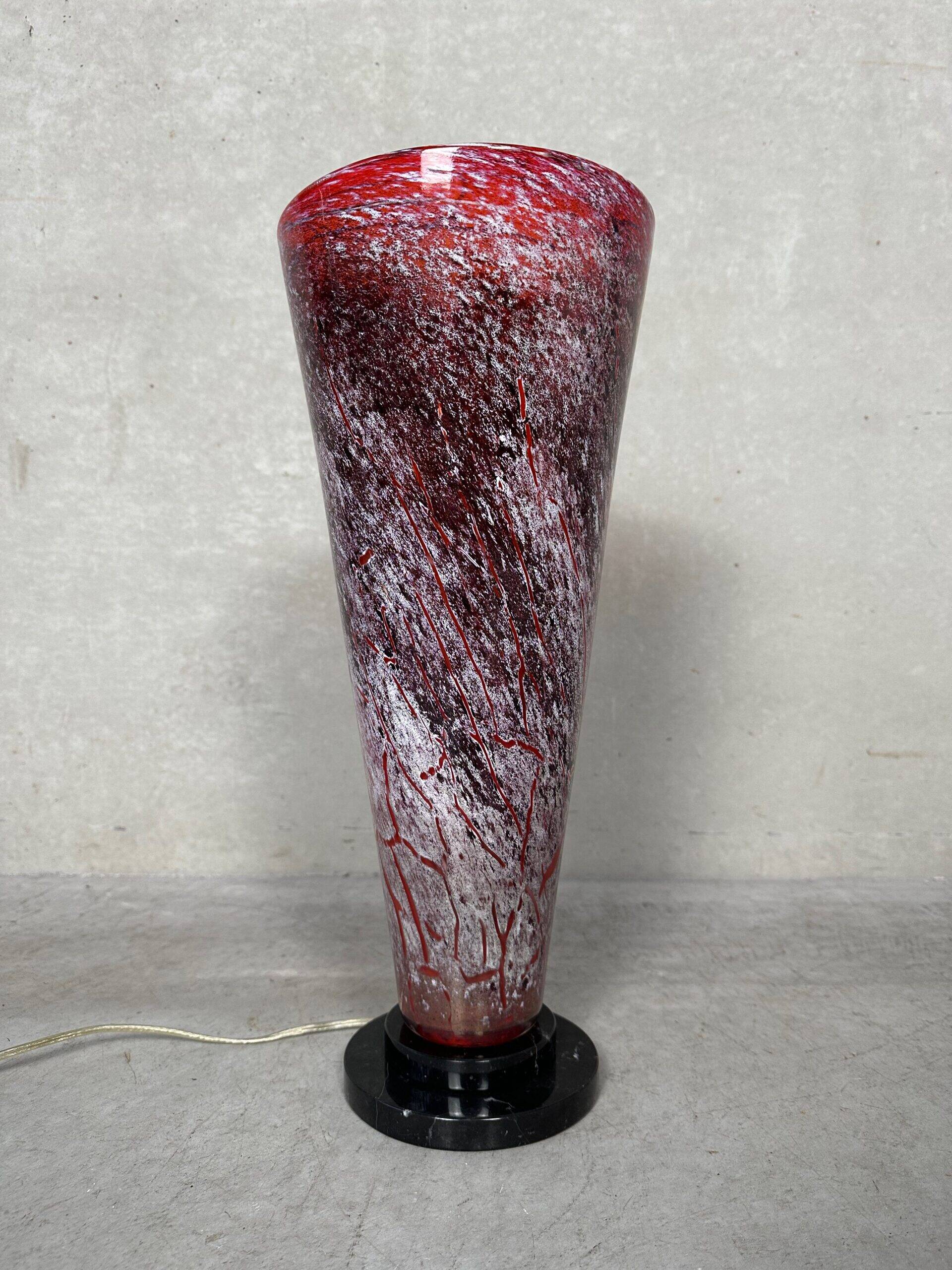Art Deco table lamp – glass