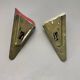 Set of two hole pattern theatre wall light sconces, france, 1950