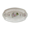 Plat en porcelaine décor de nénuphars