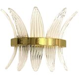 Ring “palmette” murano glass wall sconce