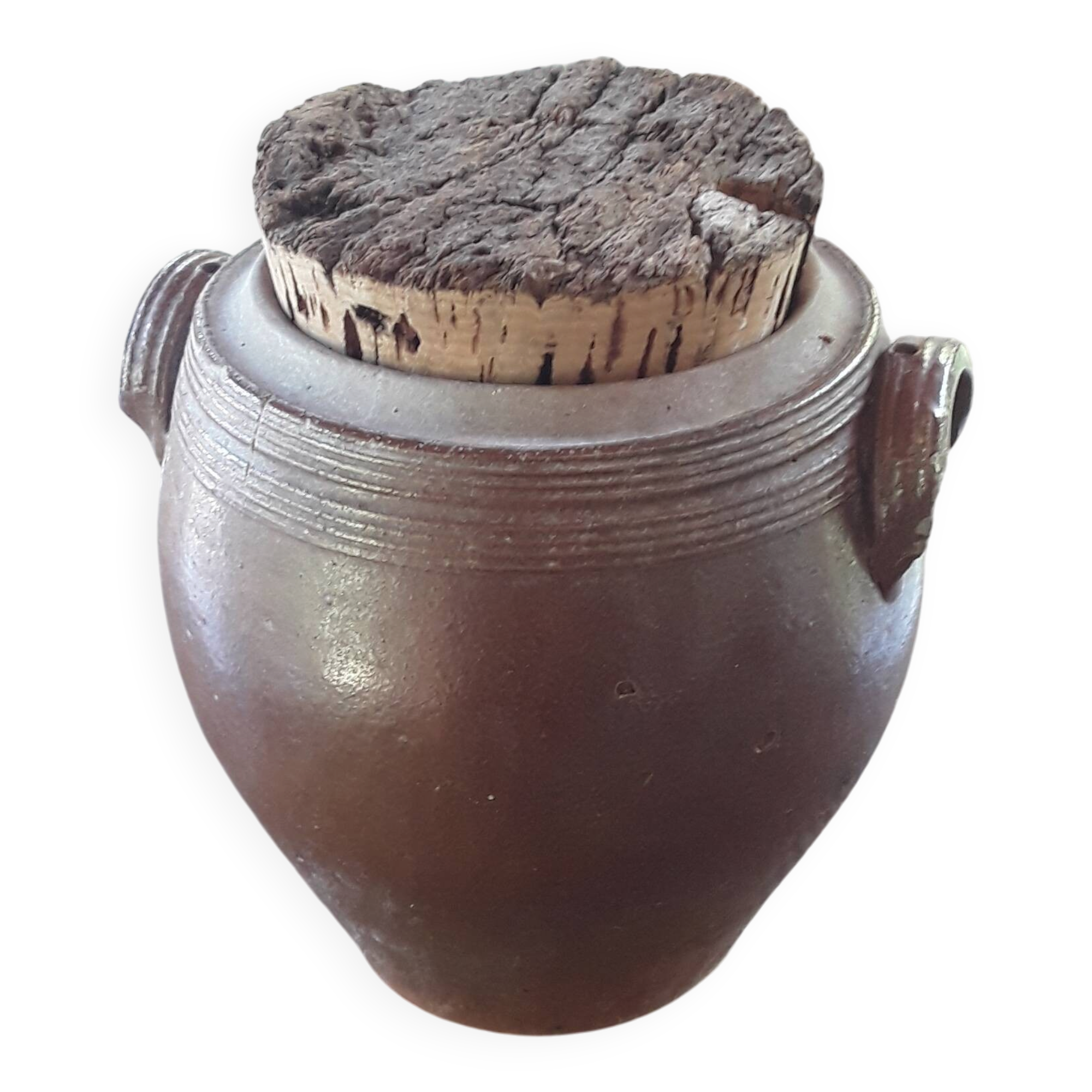 Old stoneware pot