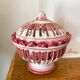 Vintage pierced porcelain bonbonnière