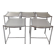 Series of 5 spaghetti stools by G. Belotti Alias