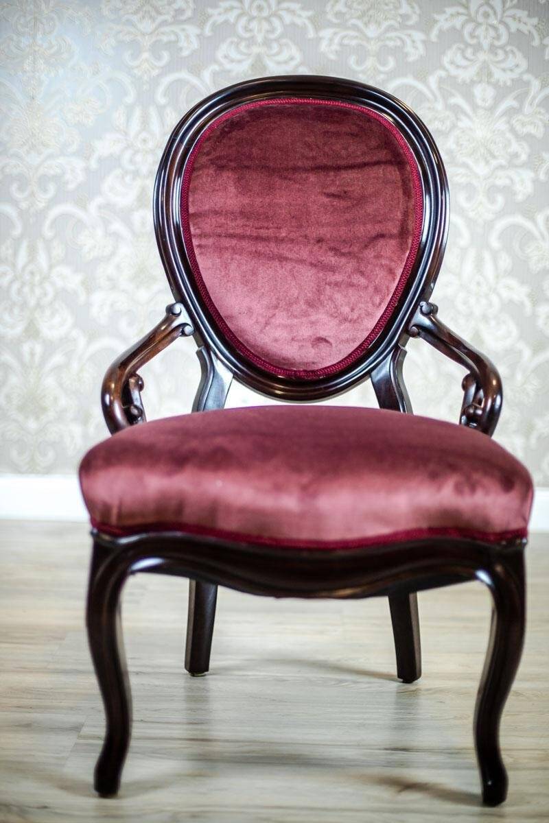 Louis Philippe Walnut Armchair, 1850s