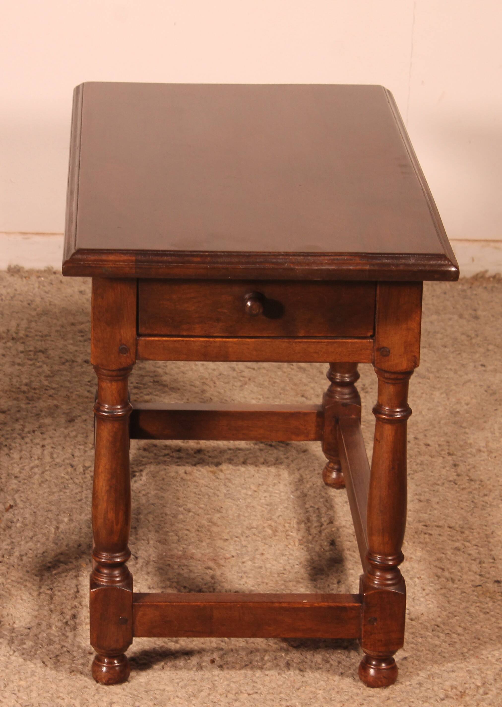 pair of Spanish walnut bedside tables or side tables