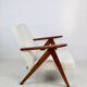 Vintage B-310 VAR white structured bouclé armchair 1970s - 2 pieces available