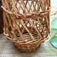 Panier en osier vintage pour fleurs