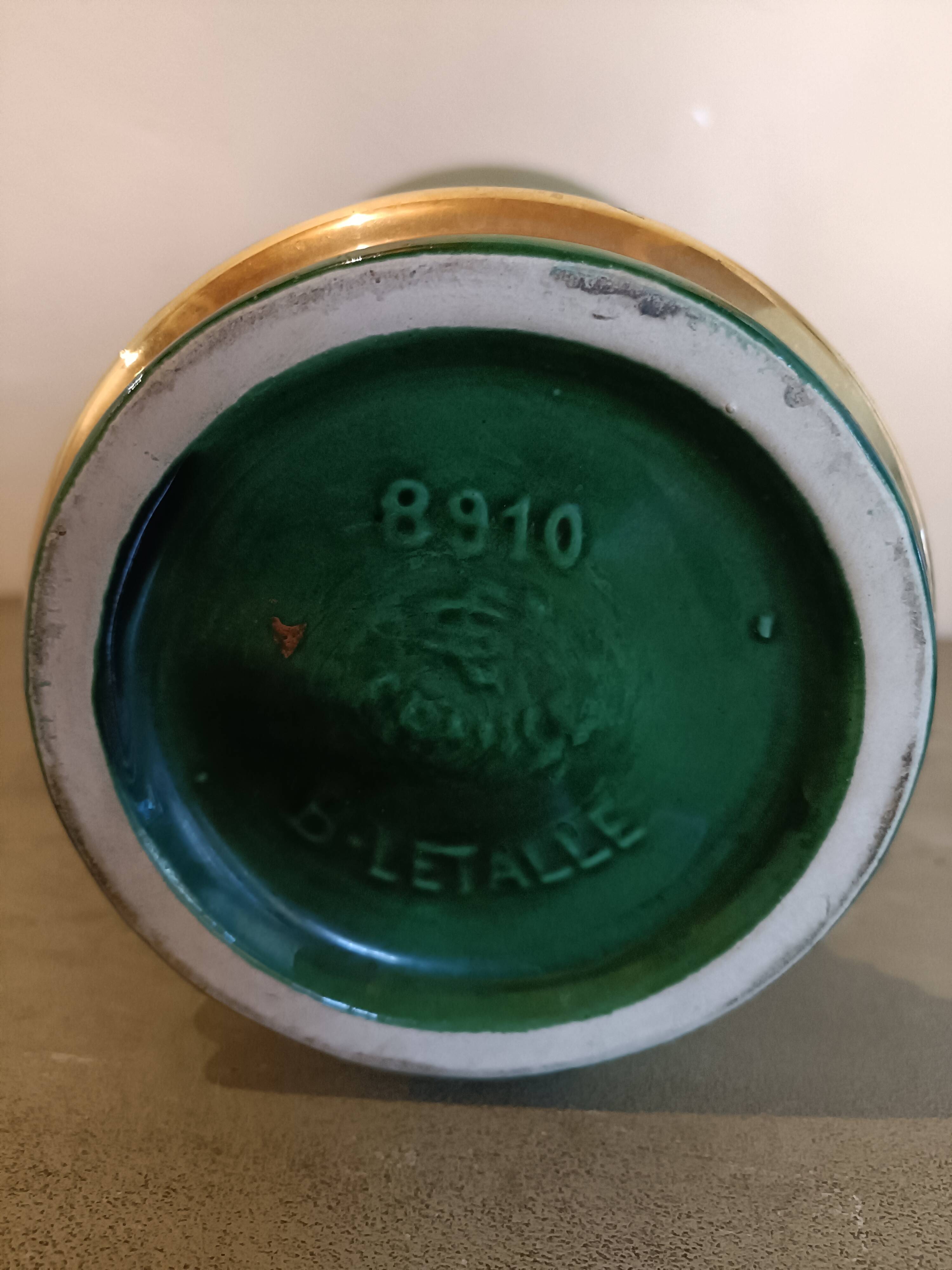 Large St Clément vase signed B. Letalle