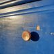 Art deco office blue roy 5 drawers