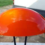Vintage lamp in orange and white opaline