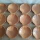 Set of 12 scallops in cognac sandstone Émile Henry - vintage
