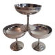 3 stainless steel ice cream cups LETANG REMY