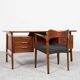 Midcentury Danish desk known Model 75 in teak by Omann Jun 1960s