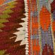 Tapis Kilim tribal vintage orange vert 6x9, 177x290 cm