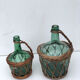 Ladies-jeanne dressed in wicker - lot of 2