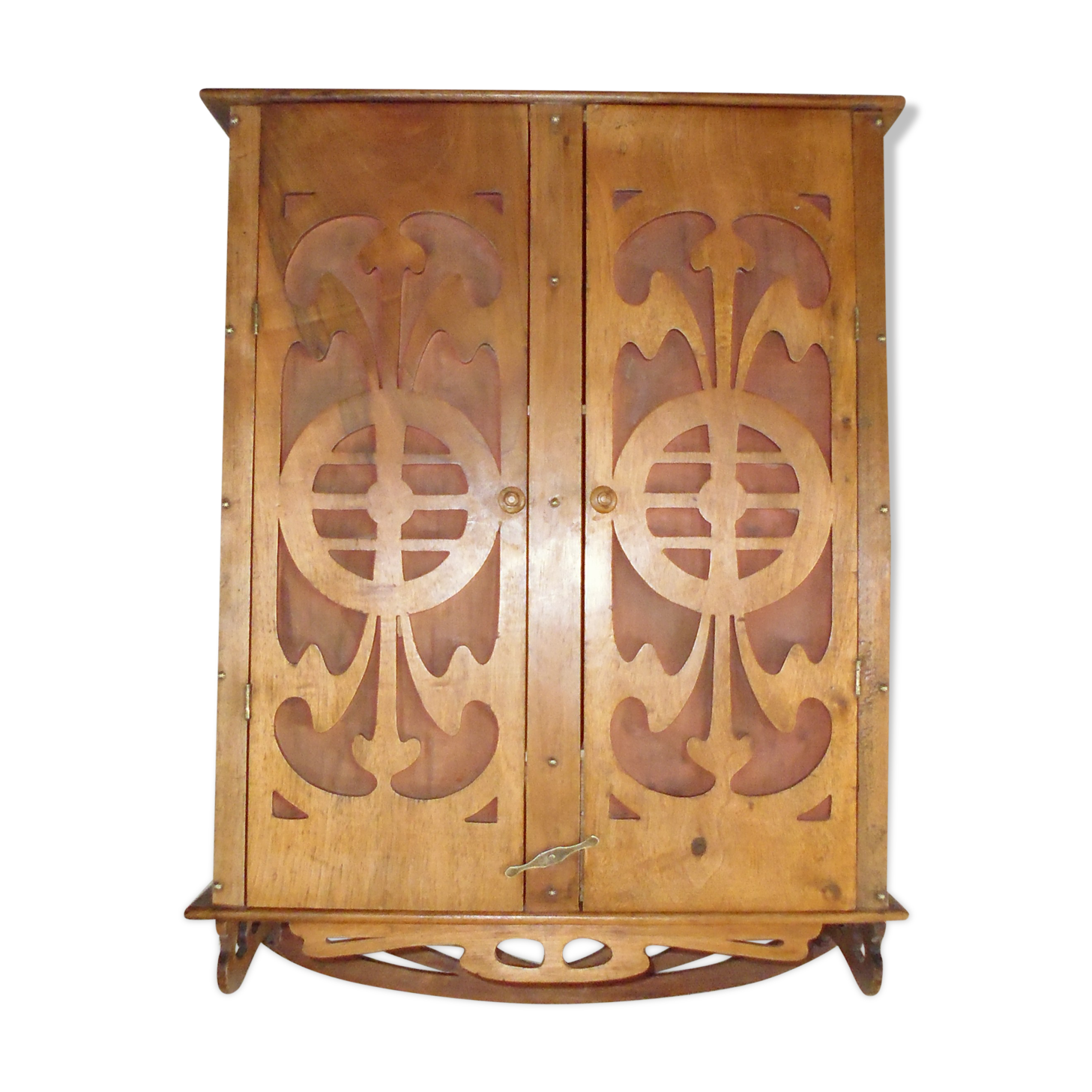 1900 walnut medicine cabinet