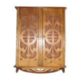 1900 walnut medicine cabinet