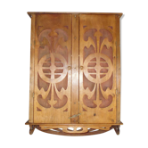 1900 walnut medicine cabinet