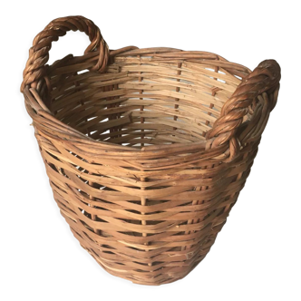 Vintage wicker pot cover