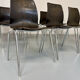 Set of 12 wooden and chrome chairs, Pagholz design from the 80s, vintage Pagwood.