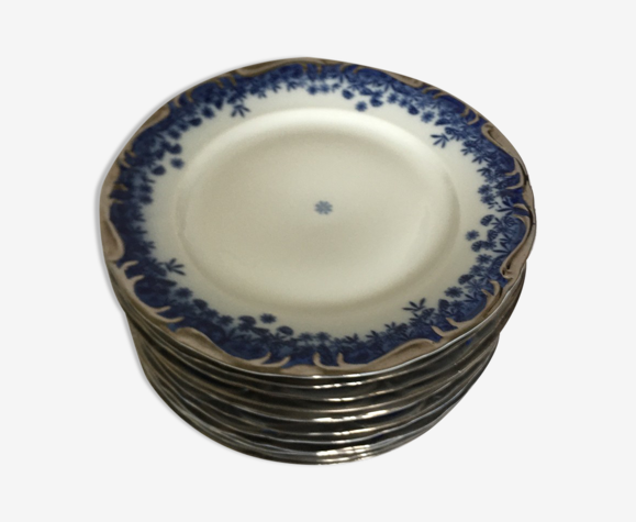 Lot de 12 assiettes plates porcelaine roumaine Dalba Julia