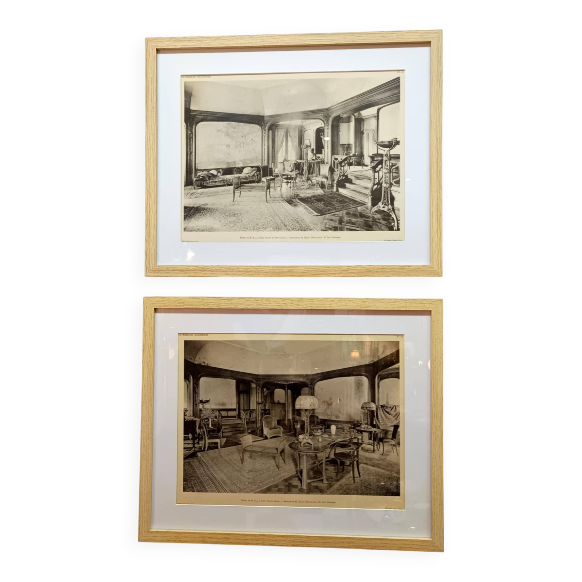 Art Nouveau illustration frames, 1910